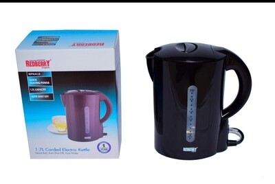 Redberry corded kettle 1.7L with auto switch off RPK412