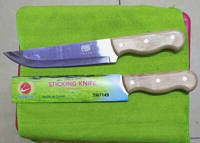 Feng & feng sticking knife wooden handle 7.5" chefs knife