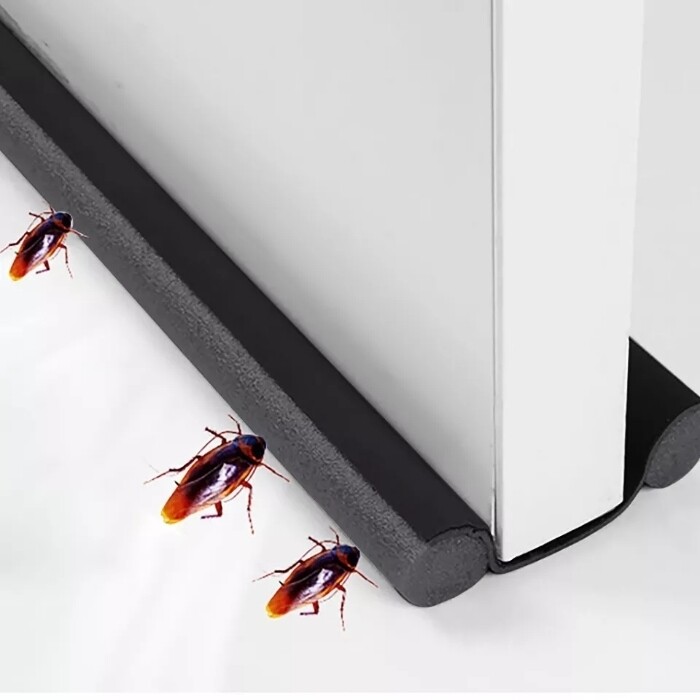 Flexible Door Sealer Strip Guard - Weatherstrip, Wind &amp; Dust Blocker, Door Seal Size 0.95m