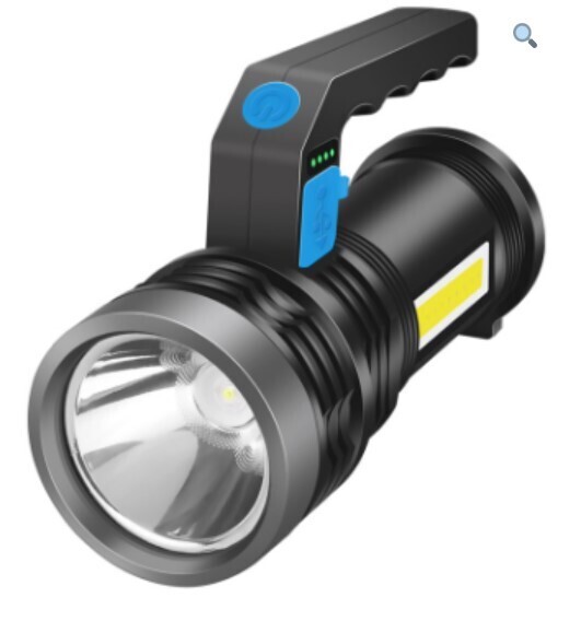 USB rechargeable torch with 4 LED HEAD KST-CP02 3W
