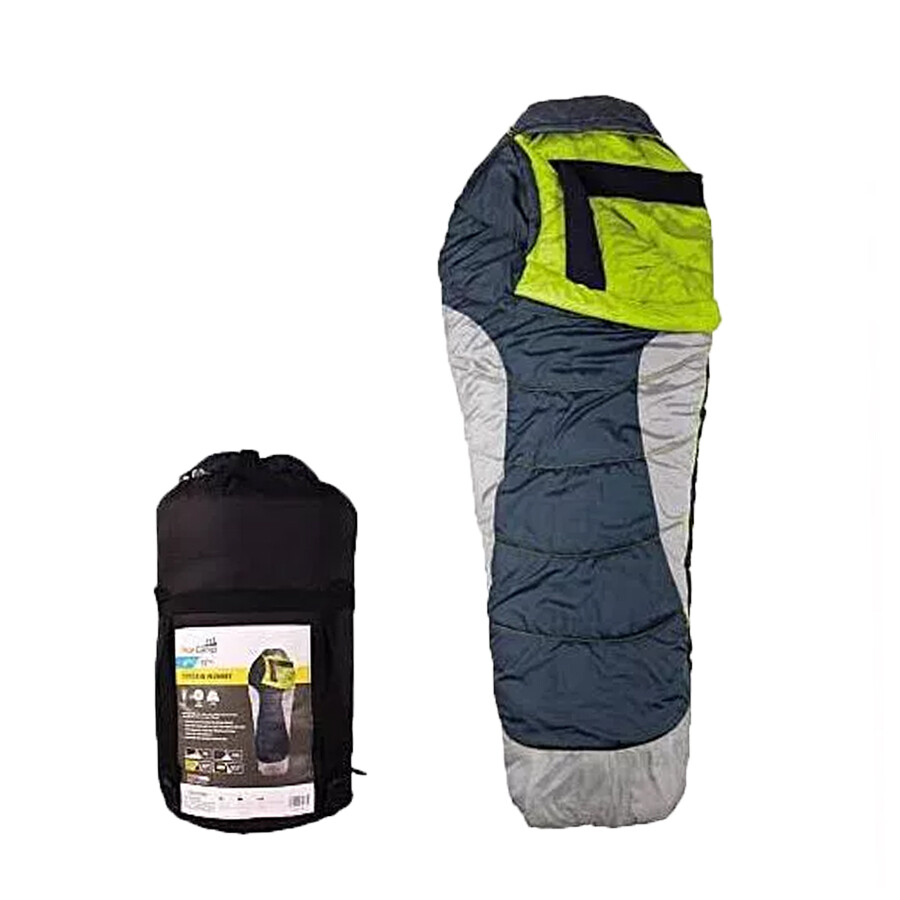Outbound 3931 Deluxe mummy shape sleeping bag 210T Mini RIP-Stop polyester 215X83X50CM