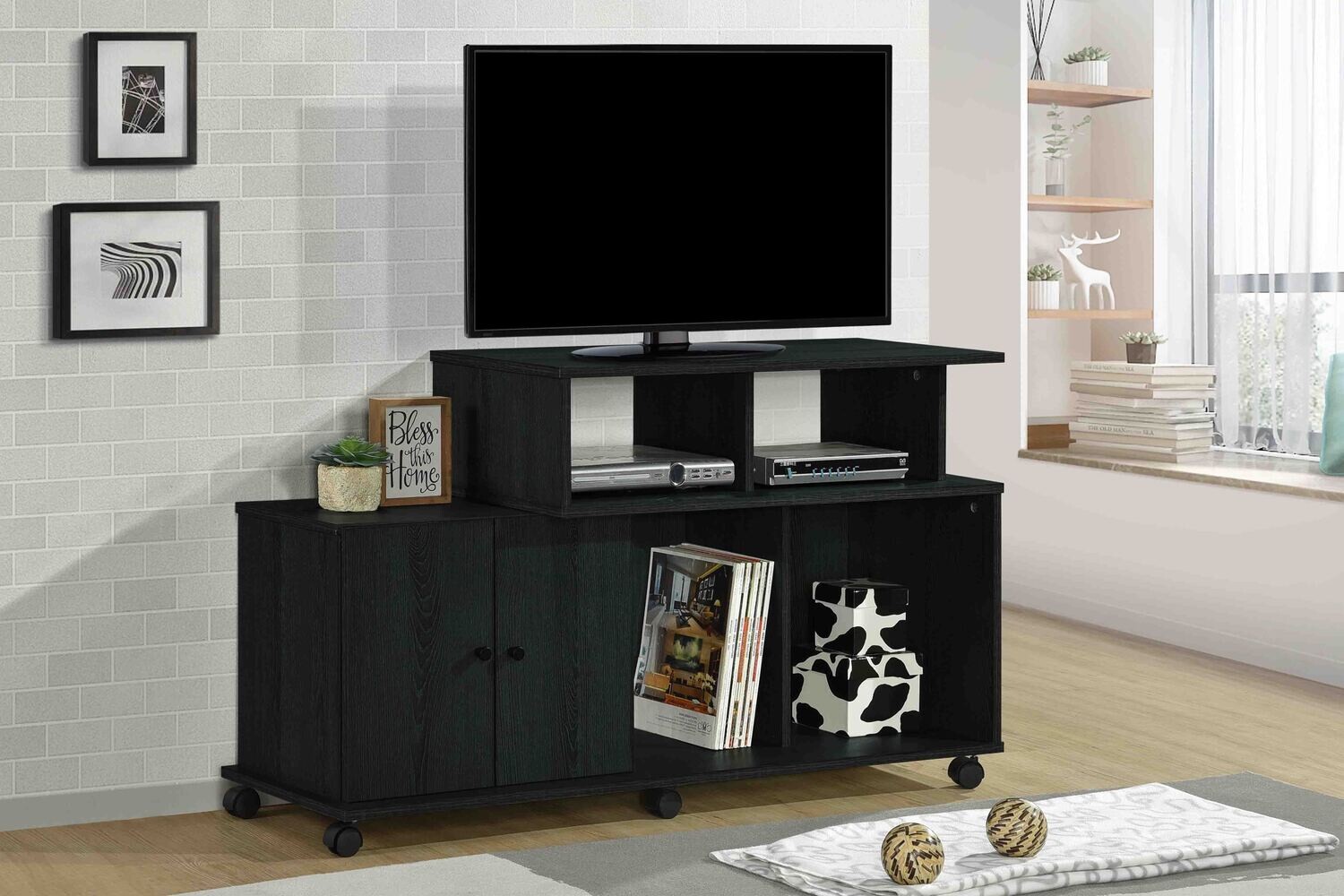 Concept Preston TV Stand cabinet Silver grey 1.15M #LH31093