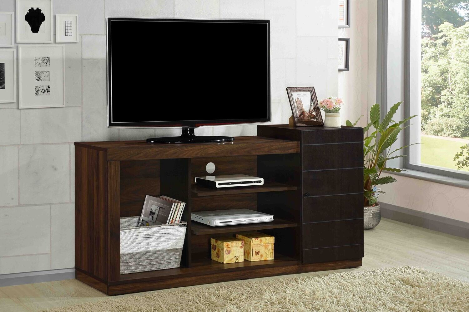 Concept 1.5M Richmond TV Stand Cabinet Columbia/Mocha #LH31101