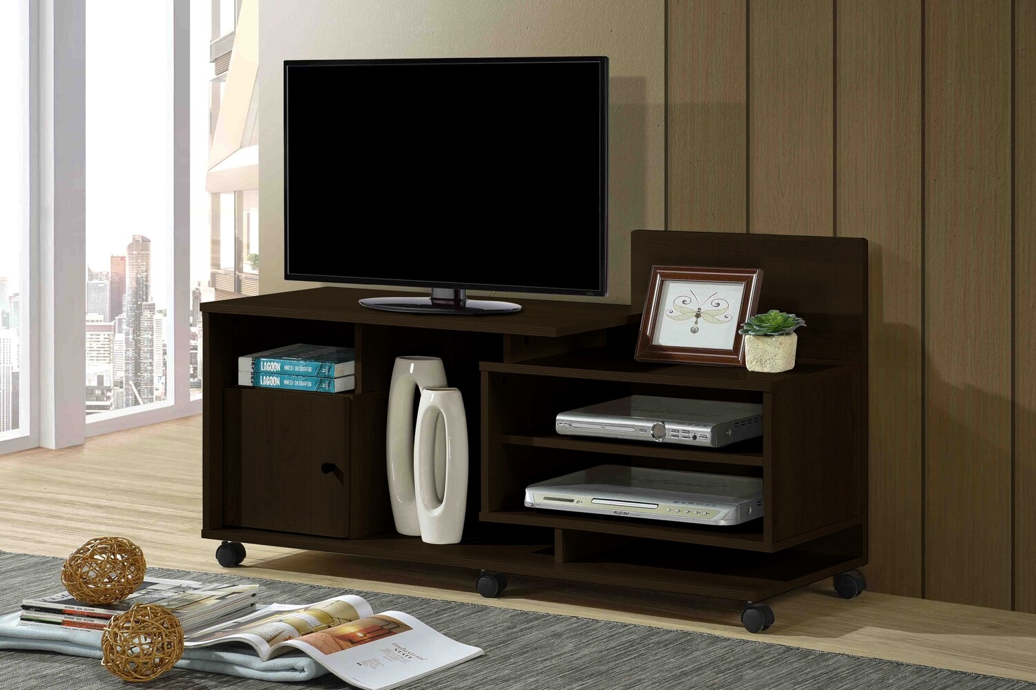Concept TV Cabinets - Bernet TV Stand in Mocha (1.19M, Model LH31094)
