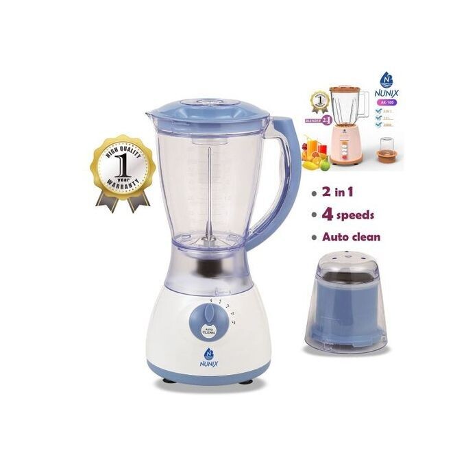 Nunix blender 1.5L jar with  mill for coffee grinding  AK-300