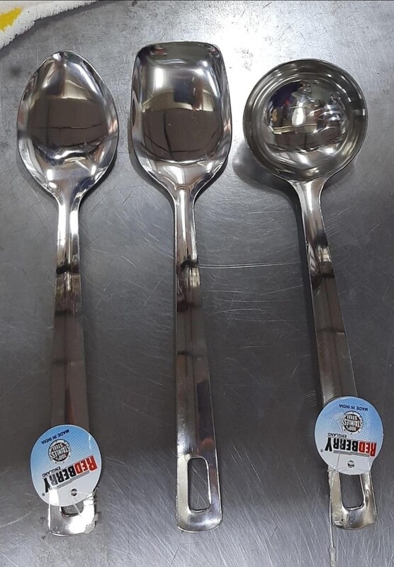 Redberry stainless steel serving spoon. 1pcs spoon comes in 4 different shapes