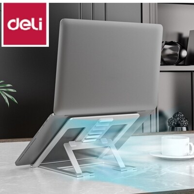 DELI CS-Y1 foldable laptop stand Ventilated Cooling Notebook Support Holder, 6 Level Adjustable Height
