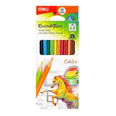 DELI C113-12 Enovation full size colour pencils 12 colours