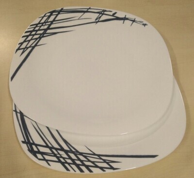 Opal Quadra dinner plate 11&quot; 6pcs