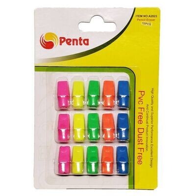Penta Pencil Eraser 15pcs A2023