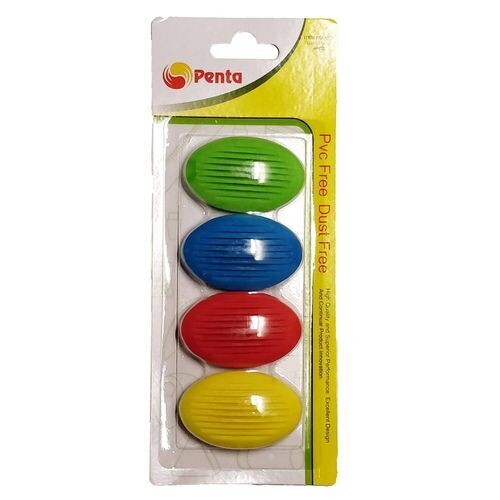 Penta Oval Eraser  four pcs set K001