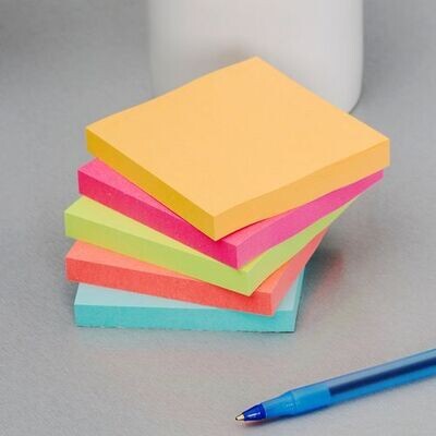 Sticky Notes Wholesale pack - Jin Xin Multi Color sticky notes 3x3in 100 sheets (12 packs)