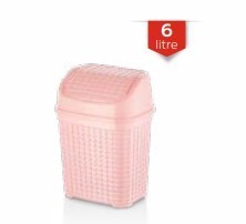Honeycomb swing dustbin 6L