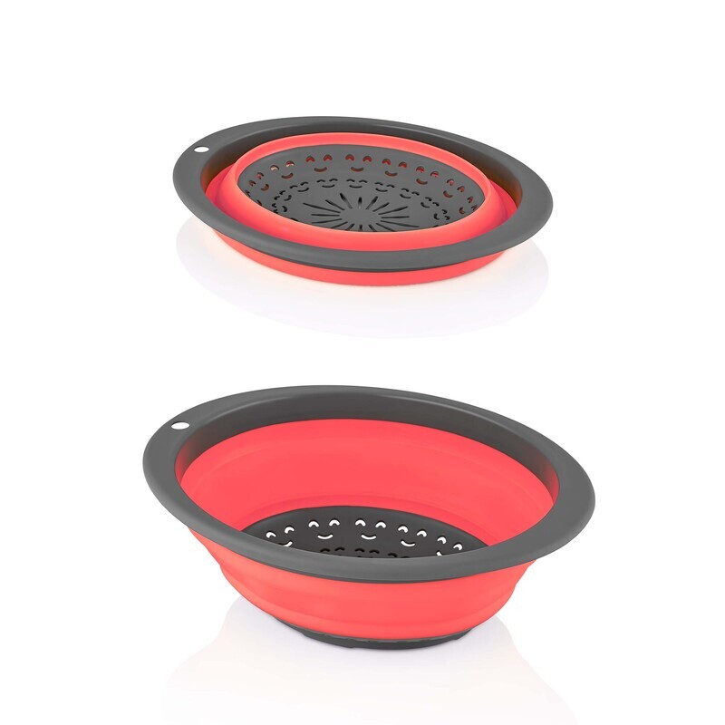 QLux Circular Accordion Strainer. Collapsible collander  L00570