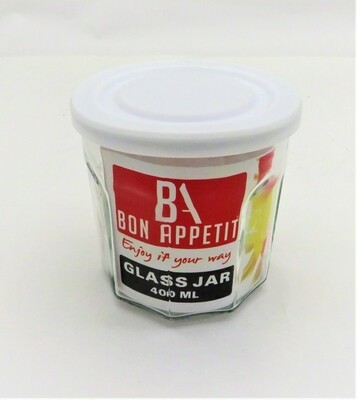 Bon Appetit Glass Jam Jar storage Jar 400ML #BA203