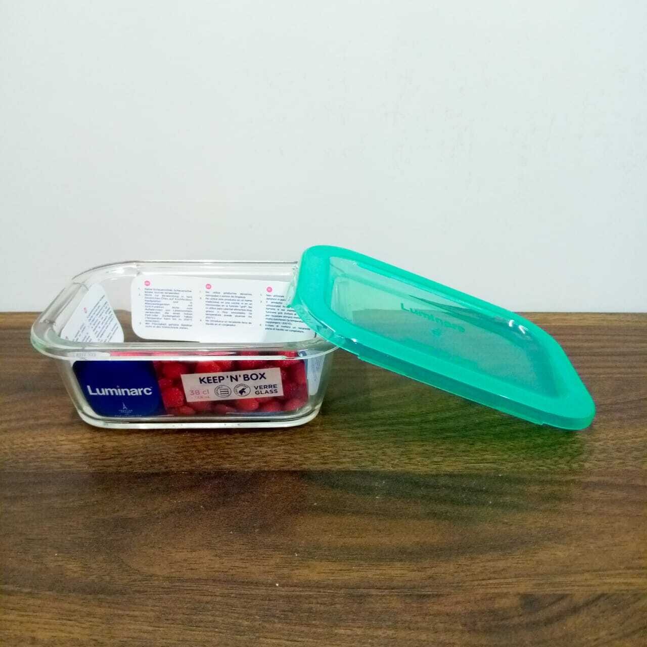 Luminarc Keep ‘N’ Box Flat Rim Lagon Rectangle Food Storage 38cl