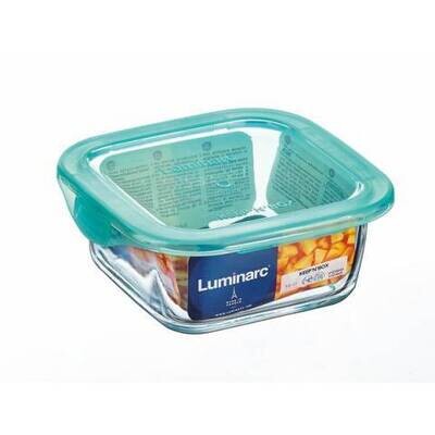 Luminarc Keep ‘N’ Box Flat Rim Lagon Square Food Storage 38cl