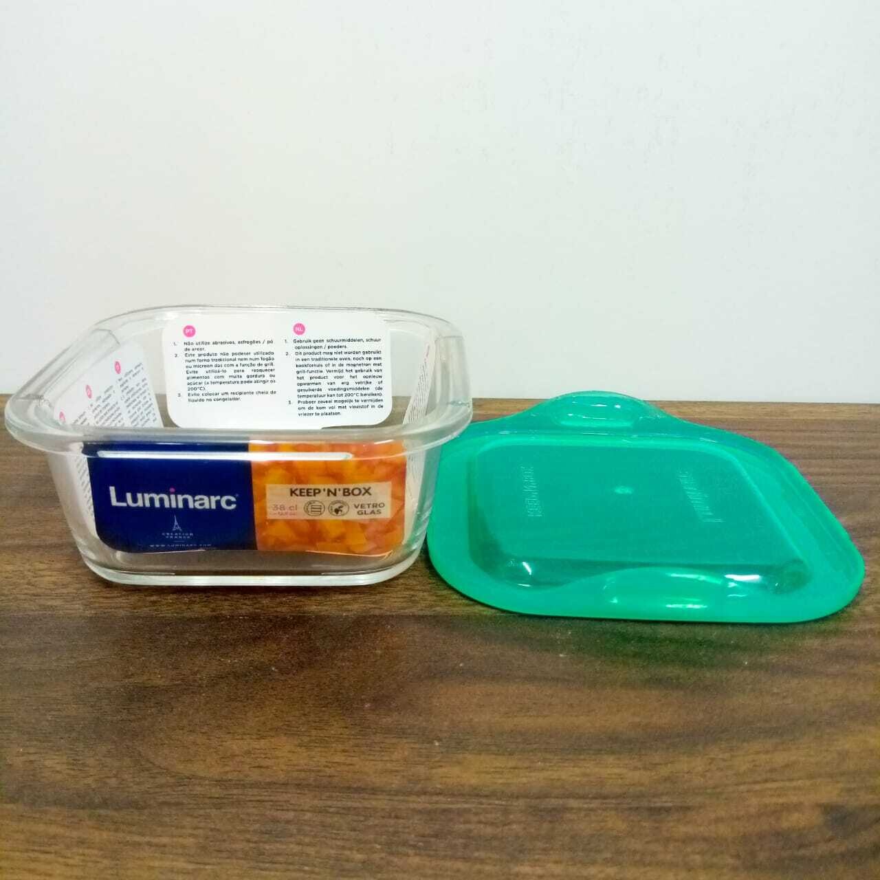Luminarc Keep ‘N’ Box Flat Rim Lagon Square Food Storage 82cl