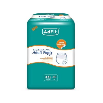 ADFIT adult diaper pull up type size  XXL Pkt of 30  ADFIT-XXLX30