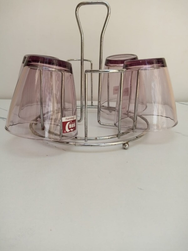 Stainless Glasses rack for 6pcs