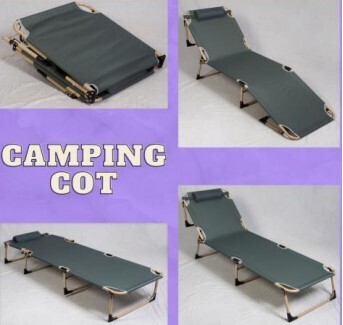Foldable Camping Bed with Pillow (Product Code: KST-6024)