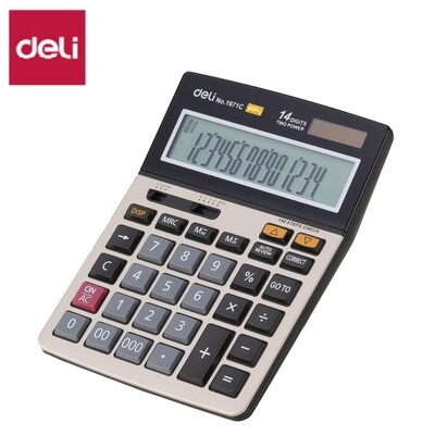 DELI core E1671C 150-check calculator 4-digit metal