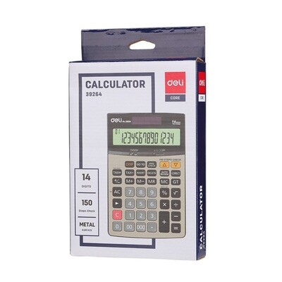 DELI core E39264 150-check tax calculator 14-Digit metal
