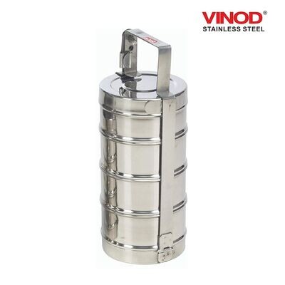Vinod Stainless Steel Bombay Tiffin 4 compartment tiffin