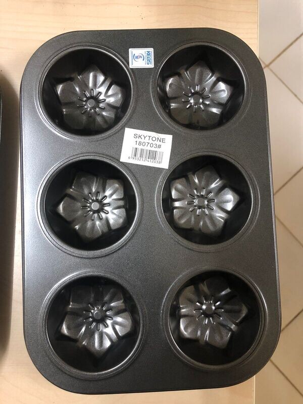 Classic cup cake tray 6pc #180702/03