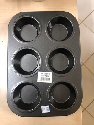 Classic cup cake tray 6pc 
Plain #180701