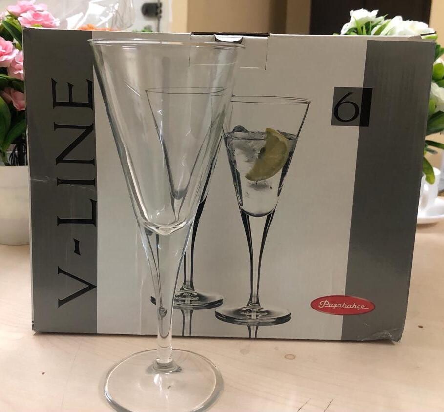Pasabahce V-Line Martini Glass #44315 - 6-Piece Set