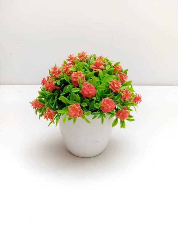 Artificial Snow Ball flower round base design base CFI 600