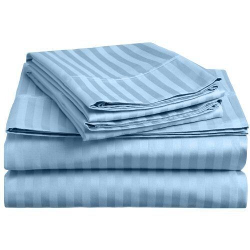 TC Hotel Stripe 4pc duvet cover, flat sheet, 2pillow case 6*6 King Size