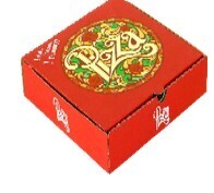 ST pizza box designed medium 28x 28x4.5cm one piece STPP061