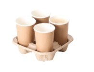 TP disposable cup holder 4 cups 10pcs