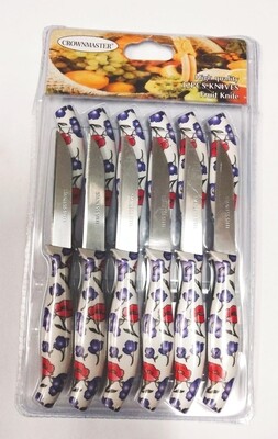 Crownmaster 12pcs fruit knives pack