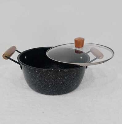 Damanni non stick cooking pot with Lid  26cm granite coated