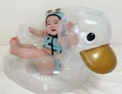 Floating Duck Transparent swimming Floater ring For Age 3-6 SWIMRING06