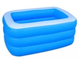 Inflatable Swimming Pool 130X80X40cm PVC Solid Color KS-S17 