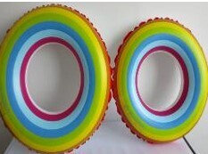 Rainbow Swim Ring, 0.35mm PVC, 78cm SC-RSW078