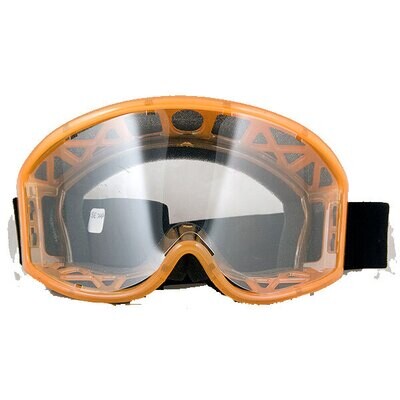 Sporty goggle anti-fog brown frame, with wide elastic SE2085