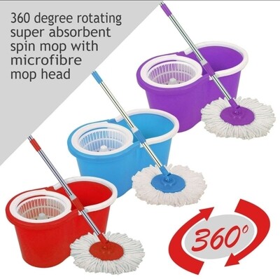 Stereo double drive spin mop bucket