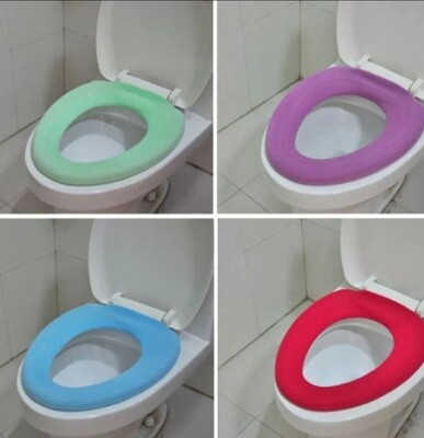 Stretchable toilet seat cover for all toilet shapes