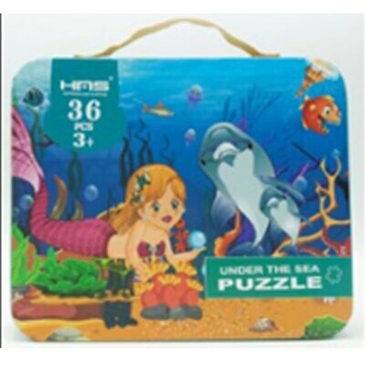 HAS 36pcs under the sea puzzle in printed gift box 27x22x5.6cm