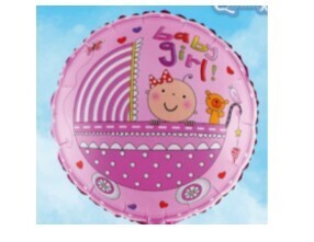 Foil Balloon Written (Baby Girl) 18" BKF-015-18IN-PI