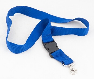 Name card accessories lanyard with breakaway buckle packed IN100s assorted colours 20" LANYARD-80-10