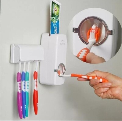 Automatic tooth paste squeezing dispenser mj