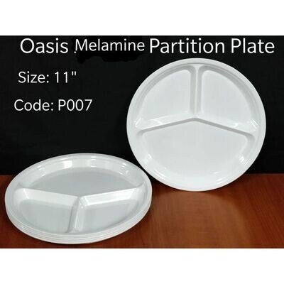 Oasis Melamine Partition Plate 11" PO-07 Plain