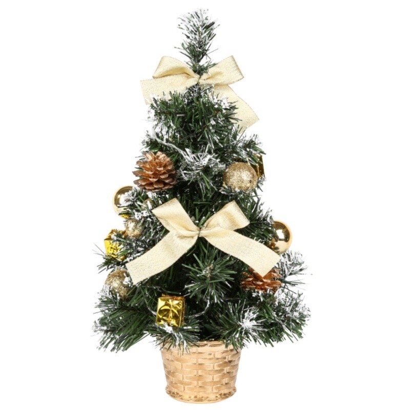 Christmas Tree Luxury Tabletop 30CM with Hanging Decorations Pine Tree #K68-1221011A