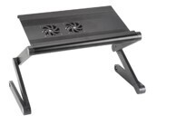 Laptop Desk With Two Usb Air Fan - 1.73Kg 45*28.5Cm Black  T2A-BK
